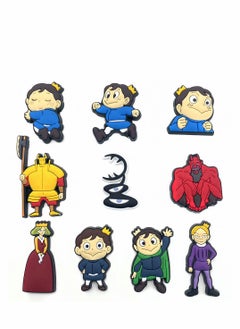 Excefore 10PCS Croc Charms King, Anime Shoes Decorations Charm for Croc Accessories PVC Clog Pins Shoe Charms Fit Croc Sandals Bracelets Ornaments Gift Birthday Party Favors Supplies  - Image 1