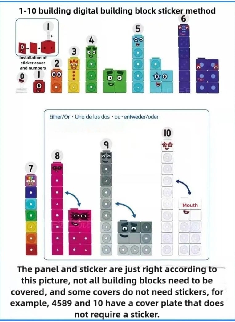 I LOVE KIDS - Numberblocks(1-10)Mathematics Enlightenment,Educational Learning Toys,Gift For 3+Children - Image 1