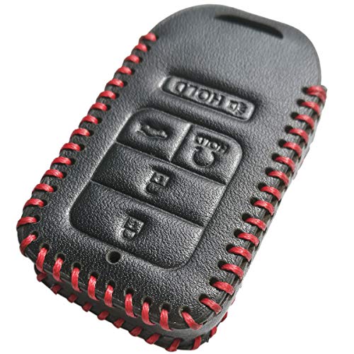 Coolbestda 2Pcs Coolbestda Leather Keyless Remote Entry Cover Accessories Protector Holder Case for 2017 2018 2019 2020 2021 Honda Accord Civic CR-V CRV Pilot EX-L Touring Premium A2C81642600 - Image 3