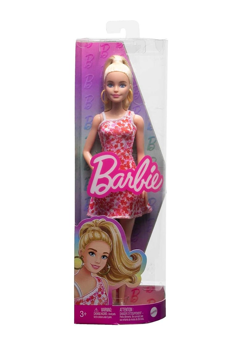 Barbie - Barbie Fashionista Doll - Pink Floral Dress - Image 1
