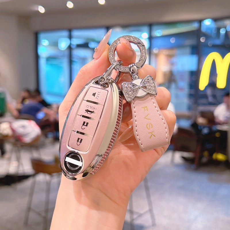 نيسان غطاء مفتاح نيسان لجيل 14 سيلفي، تيانا، إكس-تريل، كاشكاي، تييدا، كيكس، مورانو، بلوبيرد - تصميم نسائي - Image 4
