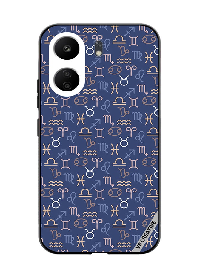 VR CREATIVE Protective Case Cover For Xiaomi Redmi 13C Pattern Zodiac Signs Design Multicolour - Image 1