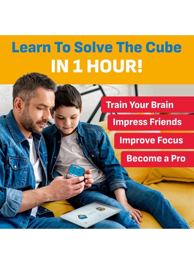 GoCube Go Cube The Connected, Smart Rubik's Puzzle Cube: Game and STEM Toy for Speed and Competition, GC33A SP - Image 2