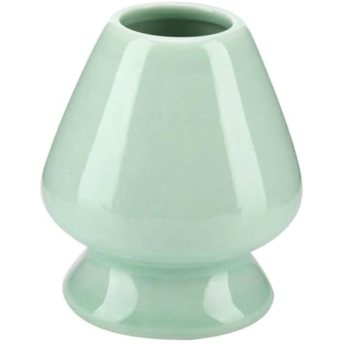YILANJIN Matcha Broom Holder Ceramic Matcha Whisk Holder Matcha Stirrer Holder Matcha Broom Holder Tea Service Accessories Matcha Kitchen Appliances Green - Image 2
