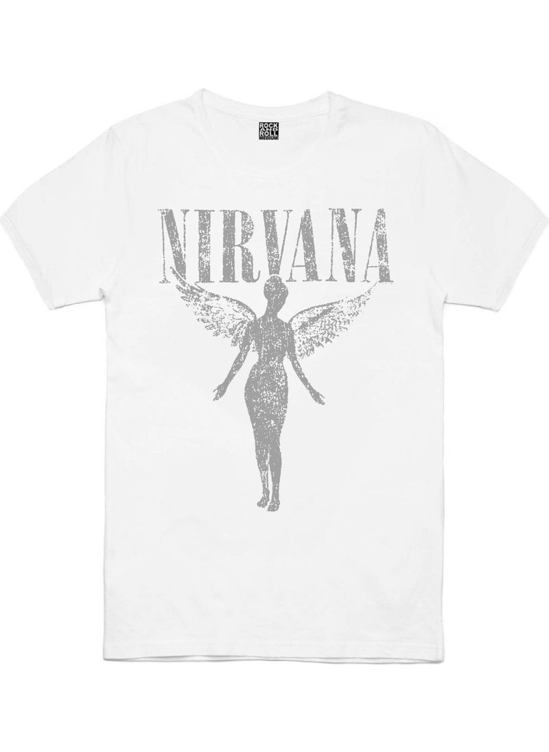 تي شيرت رجالي أبيض بأكمام قصيرة مطبوع عليه Rock&Roll Angel Nirvana - pzsku/Z027110761CDA8ADBE3C2Z/45/_/1725789875/7a375f39-5528-4ca4-814c-b95483c62bea