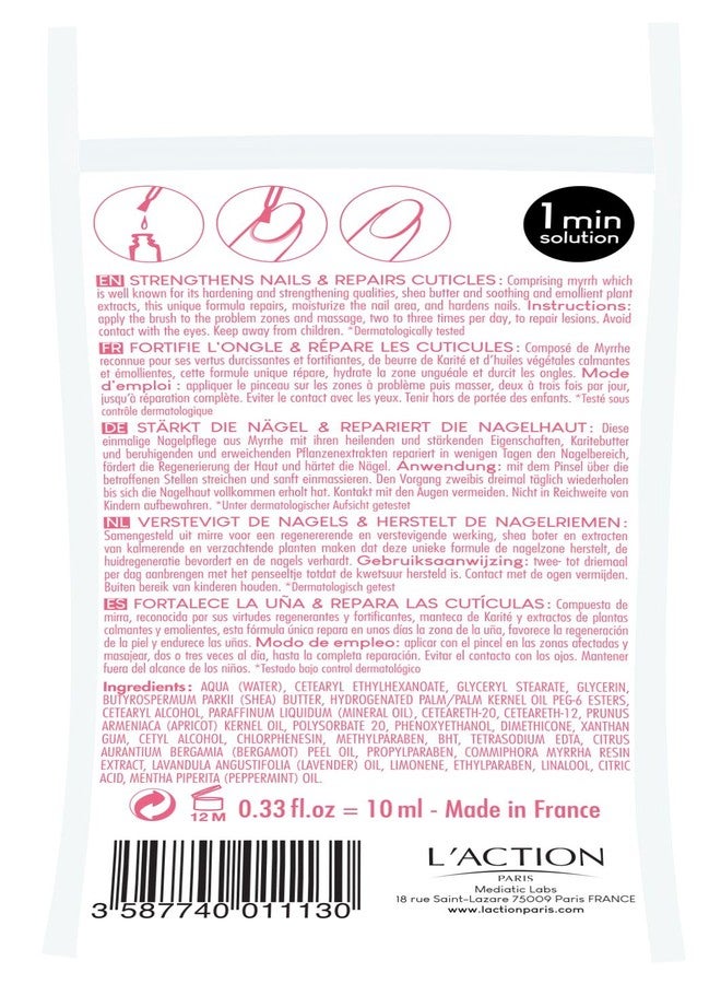 L'Action Paris Strengthening Nail Contour and Hardener, Strengthens and Repairs Cuticles, With Myrrh Oil and Soothing Shea Butter to Moisturise and Harden Nails 0.34 fl oz - Image 4