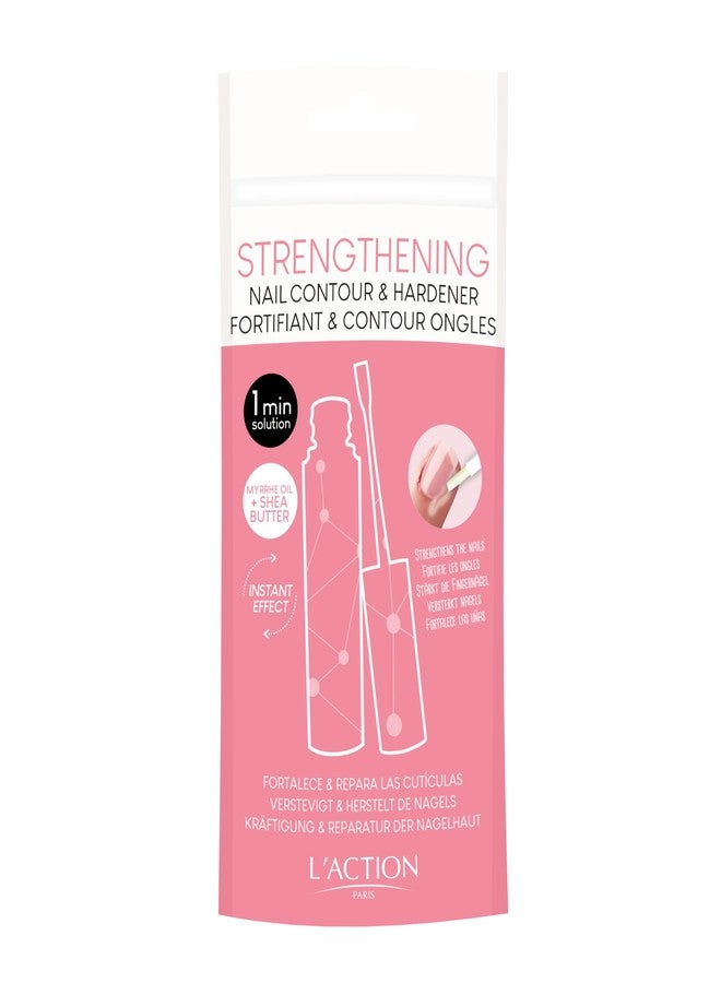 L'Action Paris Strengthening Nail Contour and Hardener, Strengthens and Repairs Cuticles, With Myrrh Oil and Soothing Shea Butter to Moisturise and Harden Nails 0.34 fl oz - Image 1
