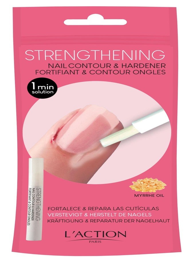 L'Action Paris Strengthening Nail Contour and Hardener, Strengthens and Repairs Cuticles, With Myrrh Oil and Soothing Shea Butter to Moisturise and Harden Nails 0.34 fl oz - Image 3