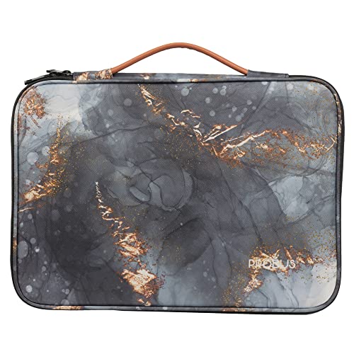 Probus Printed Canvas Tablet Sleeve Case Cover Compatible for iPad 10.2/iPad 10.9/Pro 11/iPad 9.7/Lenovo Tab/Galaxy Tab S9/Oppo Pad Air/Realme Pad X/Xiaomi pad 5/Redmi Pad Tablets (Dark Ash) - Image 1