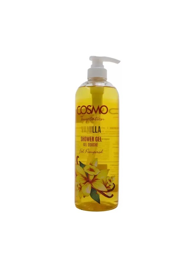 COSMO Cosmo Temptation Vanilla Shower Gel Feel Pampered- 1000ml  - Image 1