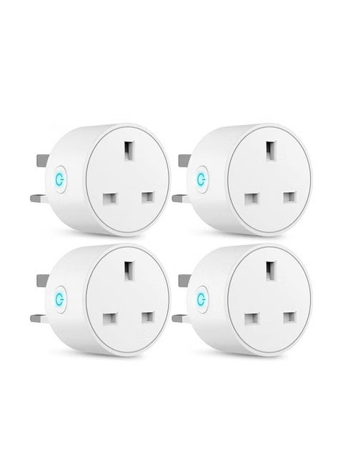 Smart WiFi Plug, 16A Smart Outlet Plug Socket for Home appliances Automation Compatible with Google Home & Alexa. Mini Socket with remote & voice control with timer function. No Hub required.