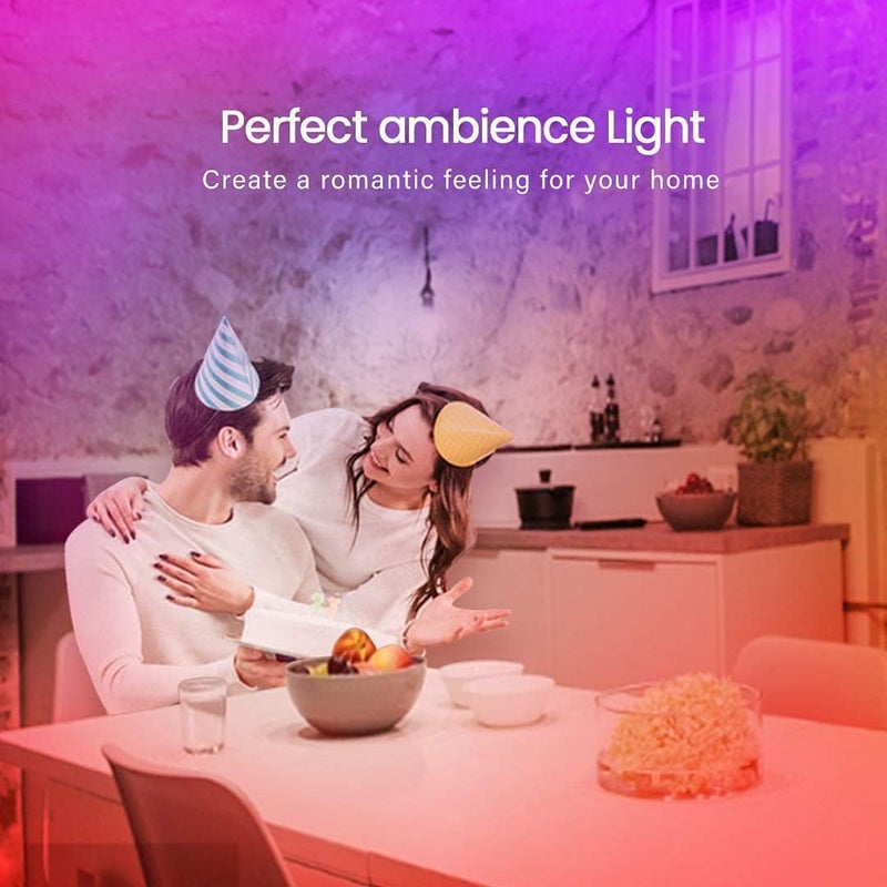 GUPUP LED Lights Strip 100 FT, LED Lights for Bedroom 100ft, RGB Rope Light for Room, Bluetooth APP Control,Color Changing Strip, Sync with Music,para Cuarto, for Bedroom Home Party Decoration - Image 4