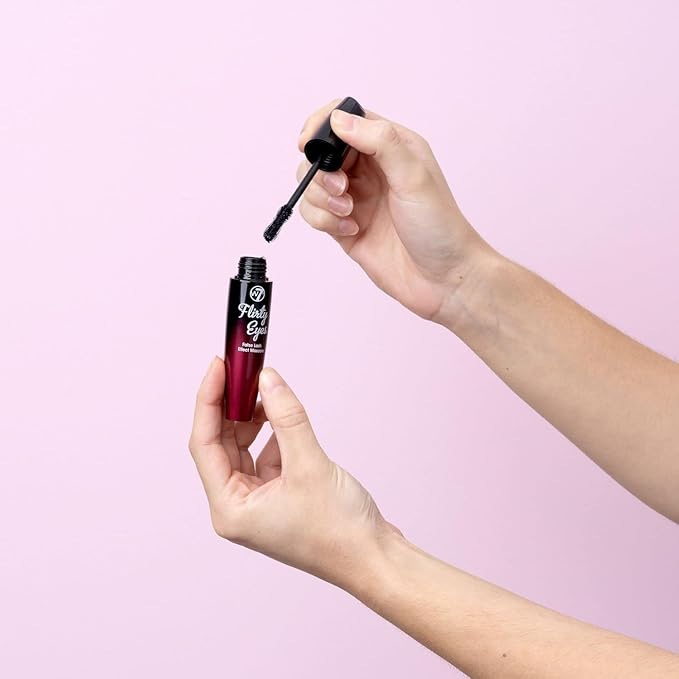 W7 Flirty Eyes Mascara LongLasting Hourglass Black Mascara For Volume And Length - Image 4