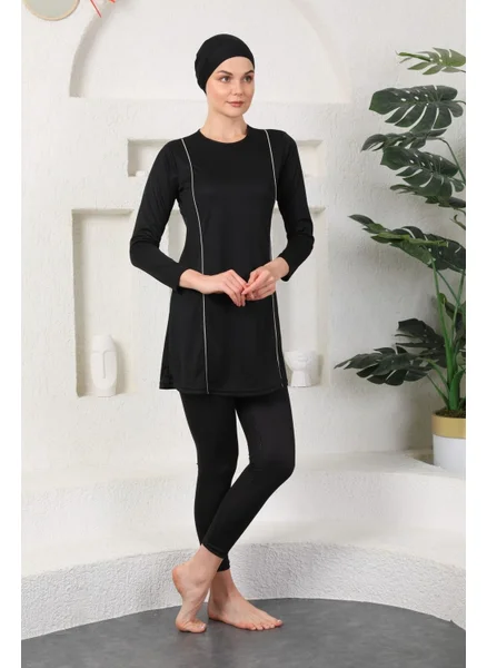 ميديبك Fully Covered Hijab Swimsuit Black