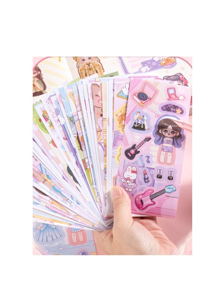 Handheld Account Set Gift Box Student Gift Sticker Handheld Account Book High Appearance Girl Handheld Account Book Material Gift Box