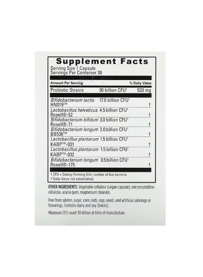 BRAINMD Probrainbiotics Max 30 Billion CFU 30 Capsules - Image 2