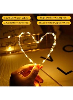 Harse LED String Lights for Bedroom, Waterproof 100 Yellow LED Fairy Lights, Steady/Flashing LED Fairy Lights, Indoor and Outdoor String Lights, LED Lights for Event Lighting and Decoration, Ramadan Decoration Lights, Ramadan Lighting（10M/32.81Ft）  - Image 3