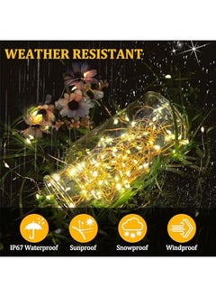 Harse LED String Lights for Bedroom, Waterproof 100 Yellow LED Fairy Lights, Steady/Flashing LED Fairy Lights, Indoor and Outdoor String Lights, LED Lights for Event Lighting and Decoration, Ramadan Decoration Lights, Ramadan Lighting（10M/32.81Ft）  - Image 4
