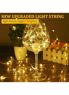 Harse LED String Lights for Bedroom, Waterproof 100 Yellow LED Fairy Lights, Steady/Flashing LED Fairy Lights, Indoor and Outdoor String Lights, LED Lights for Event Lighting and Decoration, Ramadan Decoration Lights, Ramadan Lighting（10M/32.81Ft）  - Image 5