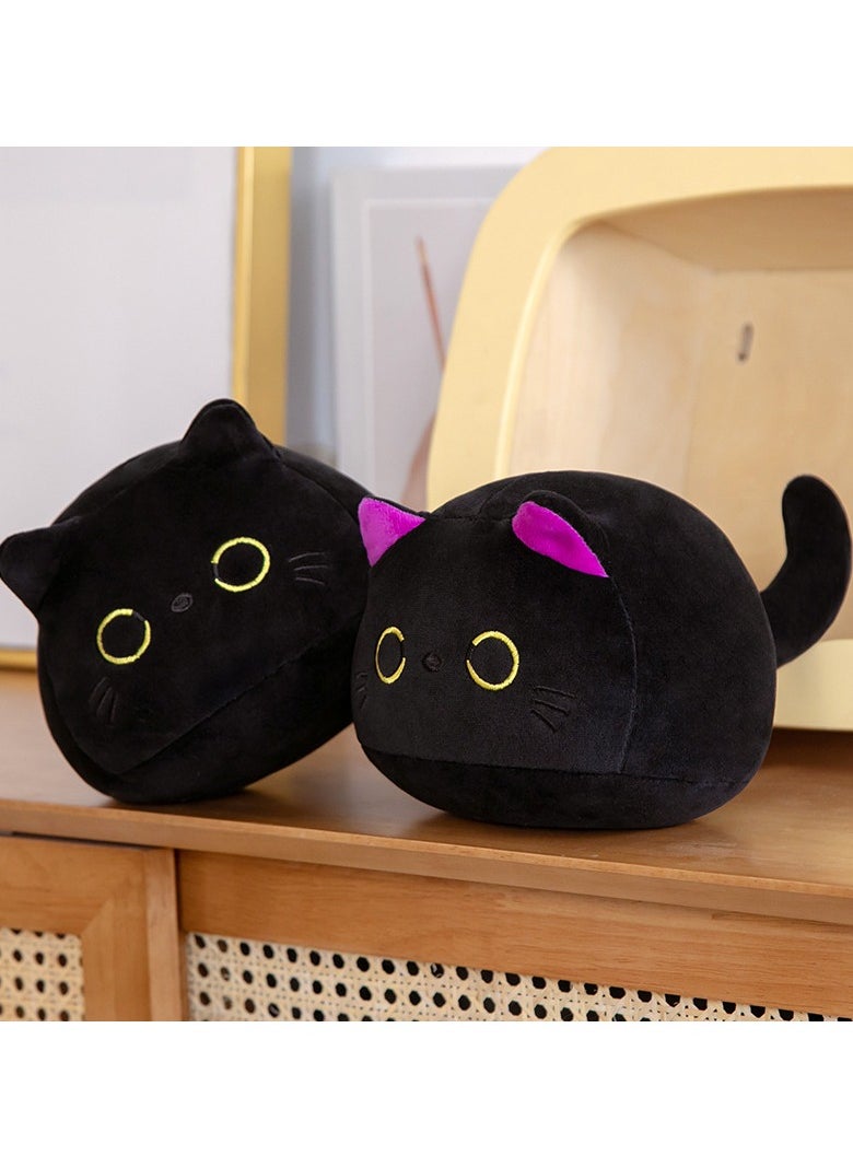 CMGTYYD Black Cat Plush Toy, 25 cm Cat Pillow, Soft Plush Doll Cat Plushie Cat Pillow, Plush Pillow Baby Plush Toys for Birthday, Valentine's Day to Give Girlfriend, Kids  - Image 2