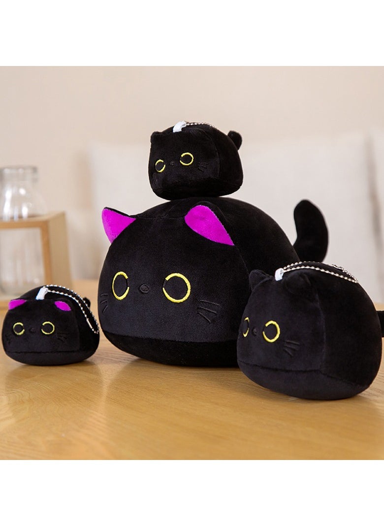 CMGTYYD Black Cat Plush Toy, 25 cm Cat Pillow, Soft Plush Doll Cat Plushie Cat Pillow, Plush Pillow Baby Plush Toys for Birthday, Valentine's Day to Give Girlfriend, Kids  - Image 3
