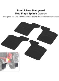 NIBEMINENT 4pcs Front & Rear Mudguard Mud Flaps Splash Guards Set for 1/10 TRAXXAS TRX4 82046-4 Land Rover RC Crawler Car  - Image 1