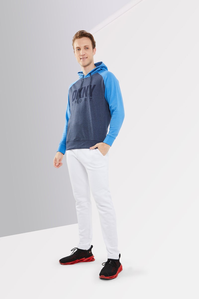 DKNY Sport ملابس رياضية للرجال بأكمام طويلة مناسبة، خارجية، هوديز، أزرق - Image 2