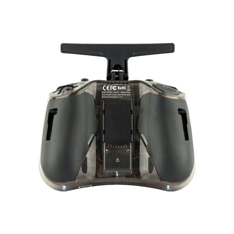 Radiomaster Pocket Hall Gimbal Transmitter Remote Control Portable Lightweight Built in LED Light Foldable Antenna Mode 2 (ELRS-Charcoal) - Image 2
