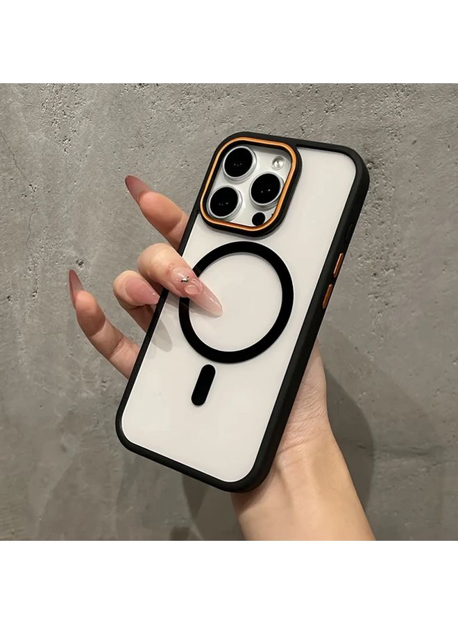 Matte Grey Shockproof Case For iPhone 15 Plus Magnetic Wireless Charge Cover - Image 5
