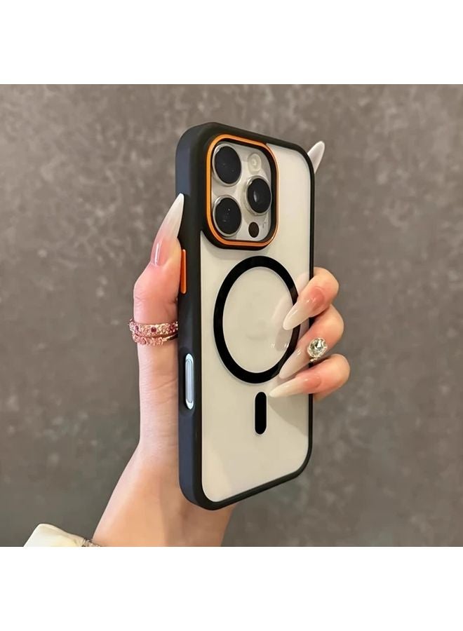 Matte Grey Shockproof Case For iPhone 15 Plus Magnetic Wireless Charge Cover - Image 2