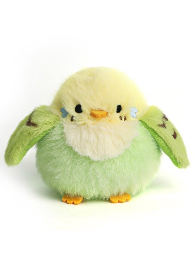ABEARCAR 3.9 inches Parakeet Plush Toy Bird Stuffed Animal Plush Toy Holder Bag Pendant Party Christmas Birthday Valentine's Day Gifts Toys for Kids Girlfrends - Image 1