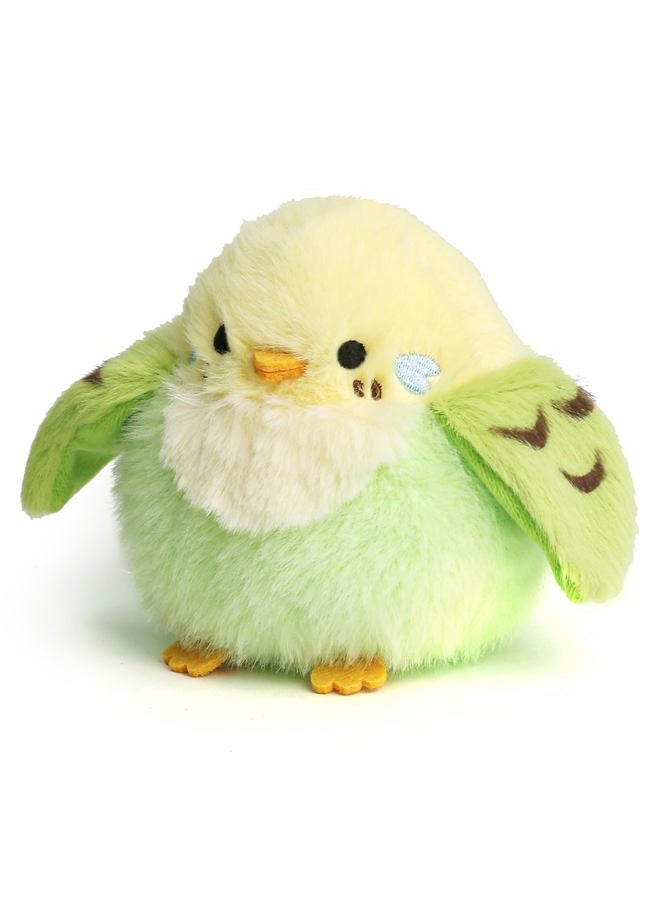 ABEARCAR 3.9 inches Parakeet Plush Toy Bird Stuffed Animal Plush Toy Holder Bag Pendant Party Christmas Birthday Valentine's Day Gifts Toys for Kids Girlfrends - Image 2