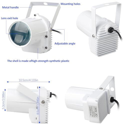 MADOWL Spotlight for Disco Ball Lights Pin Spot Light, Blue Led Beam Pinspot Light for Disco Ball Motors, 3w Blue Spot Lights for Parties - Image 4