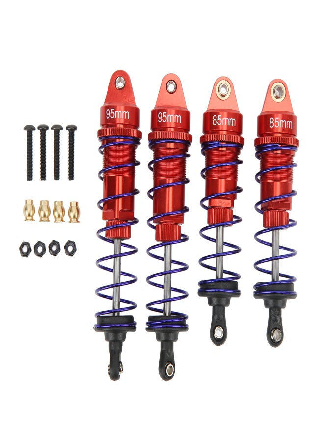 RC Shock Absorber Front Rear Aluminum Alloy Upgrade Parts RC Spring Damper for HSP for Traxxas 1/10 RC Car Red - Image 3