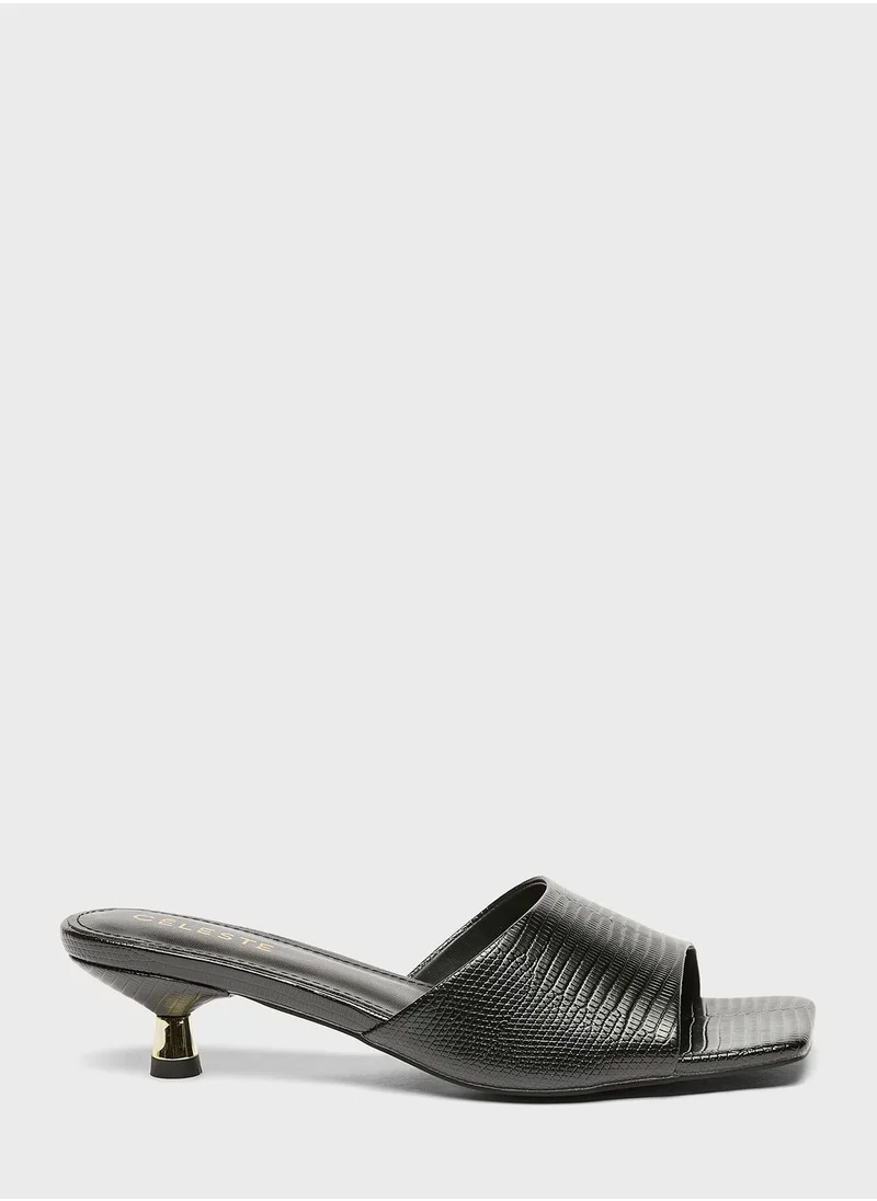 Celeste Single Strap Mid Heel  Sandals