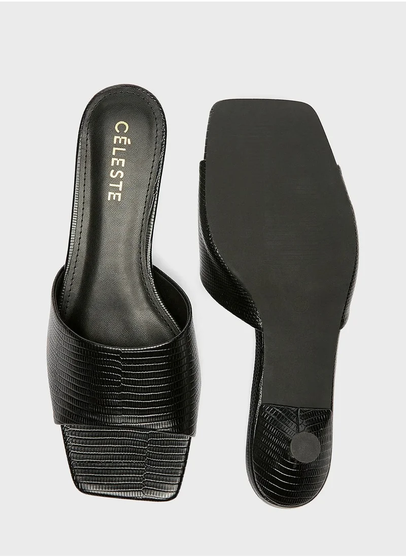 Celeste Single Strap Mid Heel  Sandals