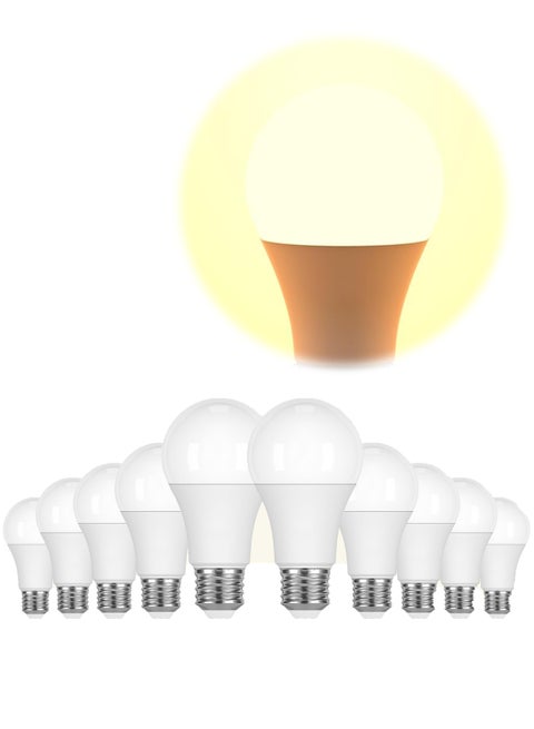 10 Pack Of E27 Screw LED Bulb 100W Equivalent – Yellow Light , Non-Dimmable