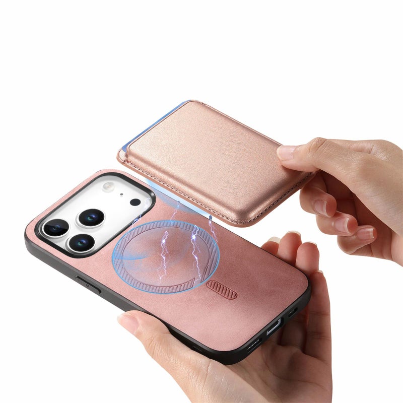 إيروريكس جراب هاتف خلفي من البولي يوريثان بتصميم ريترو ماجسيف لهاتف آيفون 17 برو ماكس (وردي) - Image 4