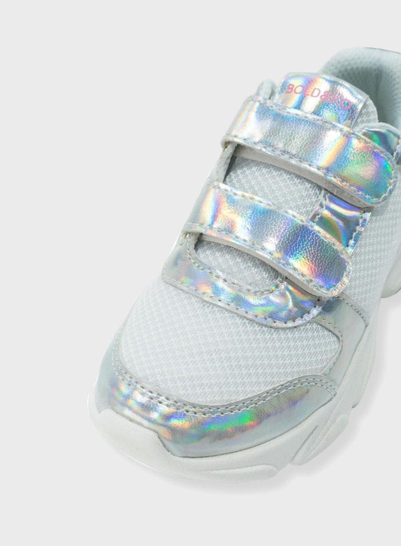 BOLD&KO Kids Grace Velcro Sneakers - Image 4