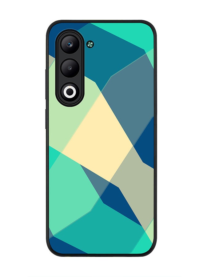 Stylizedd For Oppo A5 5G / A5 4G Case,Slim fit Camera Protection, Shockproof Thin Phone cover  - Checkered Aqua