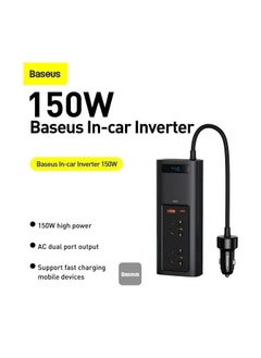 Baseus Baseus Power Inverter  150W (220V UK) Cluster Black  - Image 2