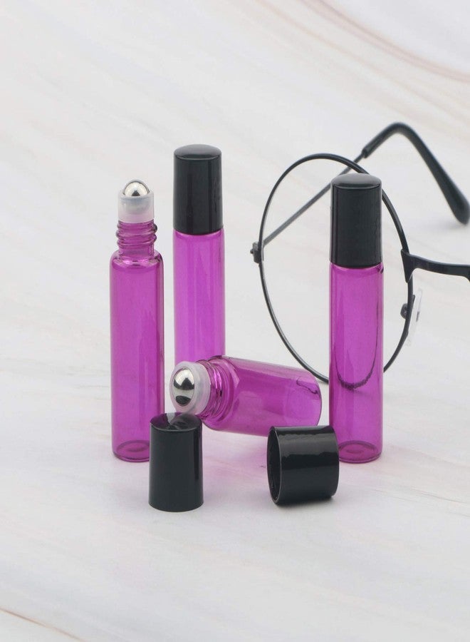 JIUWU 15 Pack Rose Red 5ml Essential Oils Roller Bottles Refillable Stainless Steel Roller Balls Glass Vials Sample Beauty Bottles for Aromatherapy Travel ((1 Tool, 2 Funnels) - Image 4