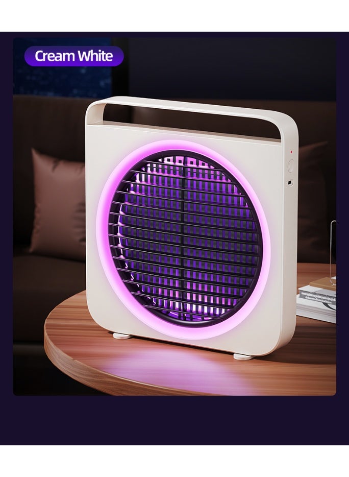 BOAO Rechargeable Electric Mosquito Killer Lamp, 3rd Gen Bionic Mosquito Lure, 395nm UV Light, 2400V EV Grid, Type-C Fast Charging, Wall-Mounted & Desktop Dual-Use Bug Zapper for Indoor/Outdoor, Safe for Kids & Pets - Image 2