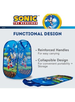 Franco Franco Sonic Anime Kids Room Collapsible Storage Bin Pop Up Hamper, One Size, (100% Officially Licensed Product)  - Image 4