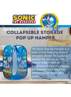 Franco Franco Sonic Anime Kids Room Collapsible Storage Bin Pop Up Hamper, One Size, (100% Officially Licensed Product)  - Image 2
