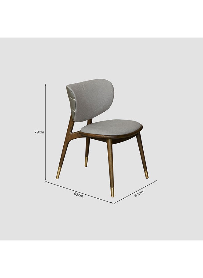 AL HUZAIFA FURNITURE - Twister Dining Chair Upholstered Ash Solid Wood - Image 1