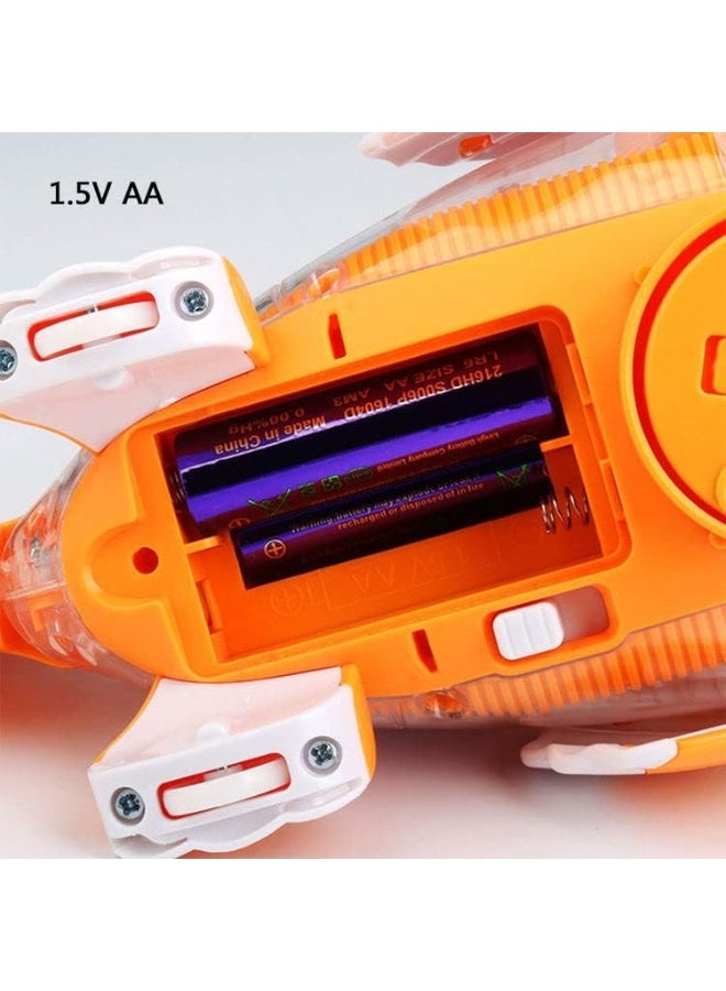 Electric Clown Fish Shaking Fish Toy (1 Box), Walking Fish with Light Music Toy, Cute Funny Sensory Toy - Image 2