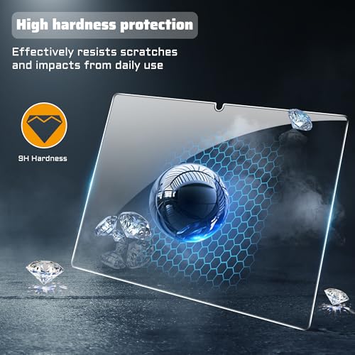 Fhyeugfy [2+2 Pack ] for OnePlus Pad 3 Screen Protector with Camera Lens Protector,Tempered Glass Film,HD Clear,Anti-Scratch,Bubble Free - Image 4