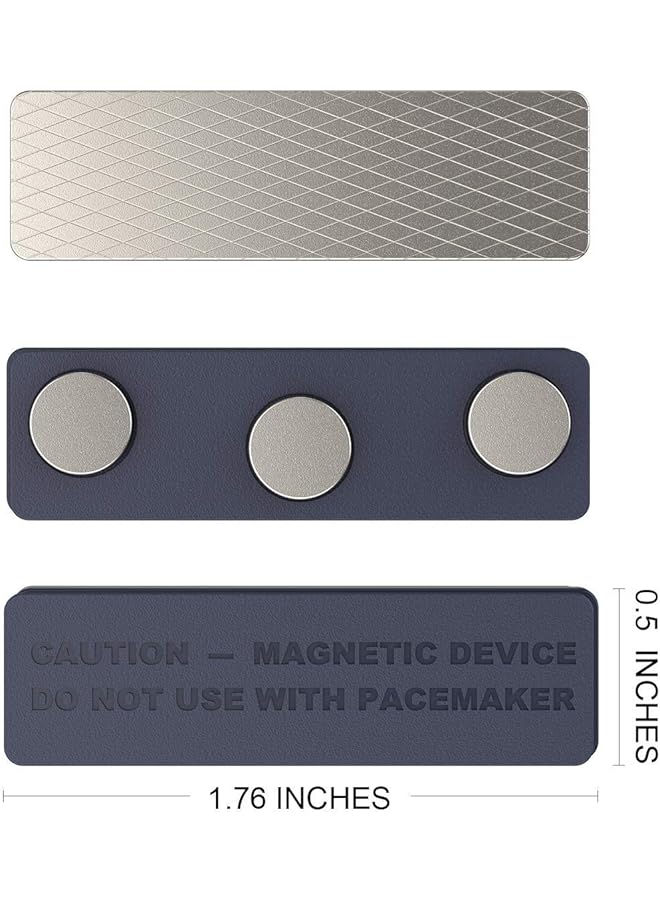 erorex Magnetic Name Tag Magnetic Badge Holder For Clothes Metal Magnetic Tags With 3 Neodymium Magnets Pass Holder With Adhesive Tape For Jacket Lapel Or Shirt 20 Pcs Blue - Image 3