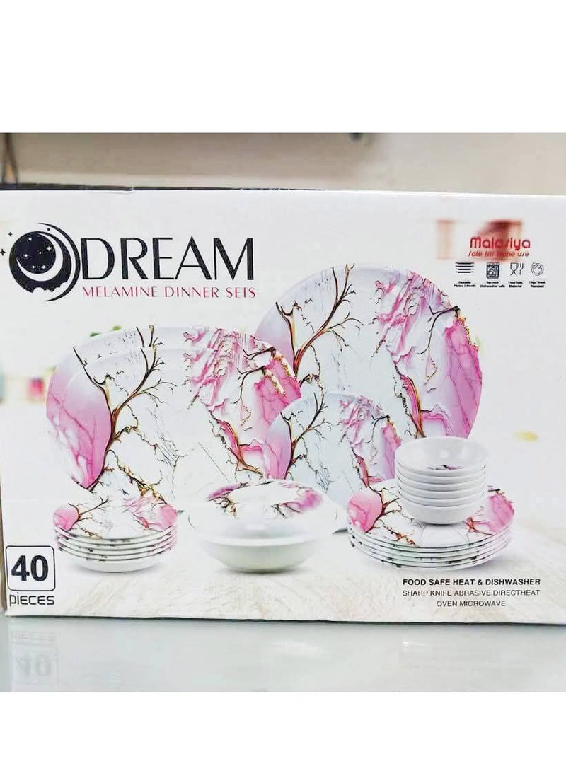 Dream MELAMINE Dinner sets 40 pieces - Image 2